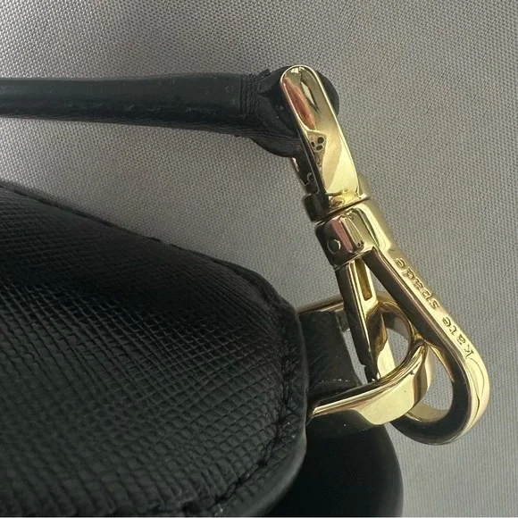 Kate Spade Black Crossbody Bag with Gold Accents - Picture 9 of 11